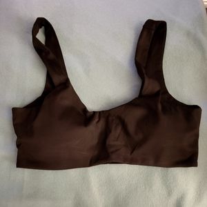 Soft Black Yoga Bra, Light Support